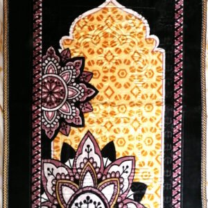 🌙 প্রিমিয়াম তুর্কি জায়নামাজ – Ottoman Floral Velvet Prayer Mat