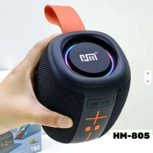 HM-805 পোর্টেবল ব্লুটুথ স্পিকার — RGB LED লাইট, TWS স্টেরিও, ক্যারি স্ট্র্যাপ