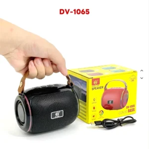 DV-1065 Portable Bluetooth Speaker – Deep Bass, LED Light Ring & Strap Handle